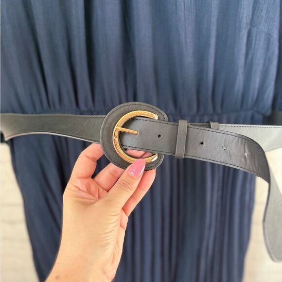 City Chic Women's Plus Size Love Pleat Elbow Sleeve Round Neckline Dress XXL - Picture 3 of 12